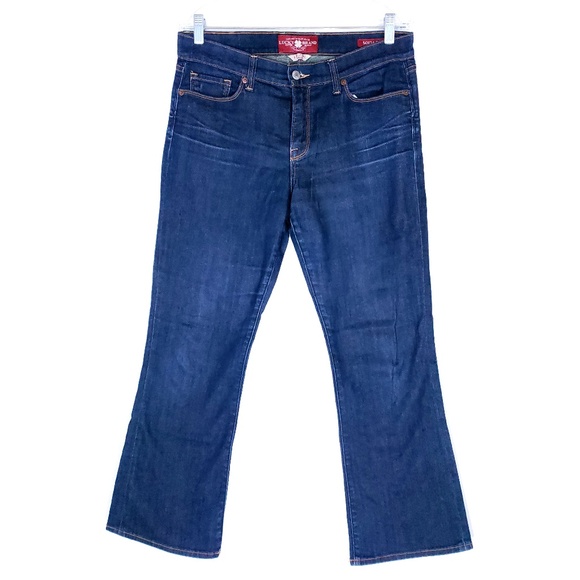 Lucky Brand Women Sofia Boot Jean Mid Rise Size 12 (32x29) - Picture 1 of 7